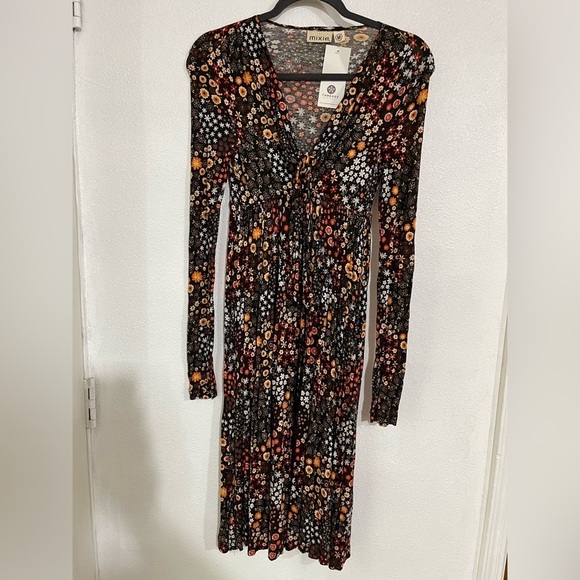 Mixie front dress summer Boho hobo festival size M NWT - Picture 1 of 5